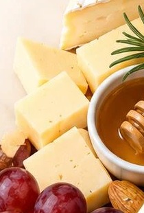 Cheese with honey